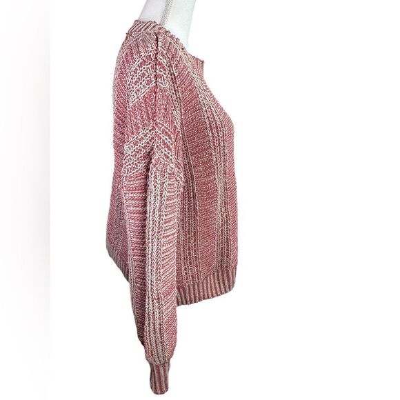 Stitch + Feather Cozy Danika Two Tone Sweater in Mauve Size S - Picture 7 of 13